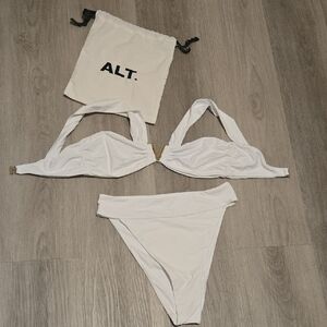 ALT. Women's White Bikini Set